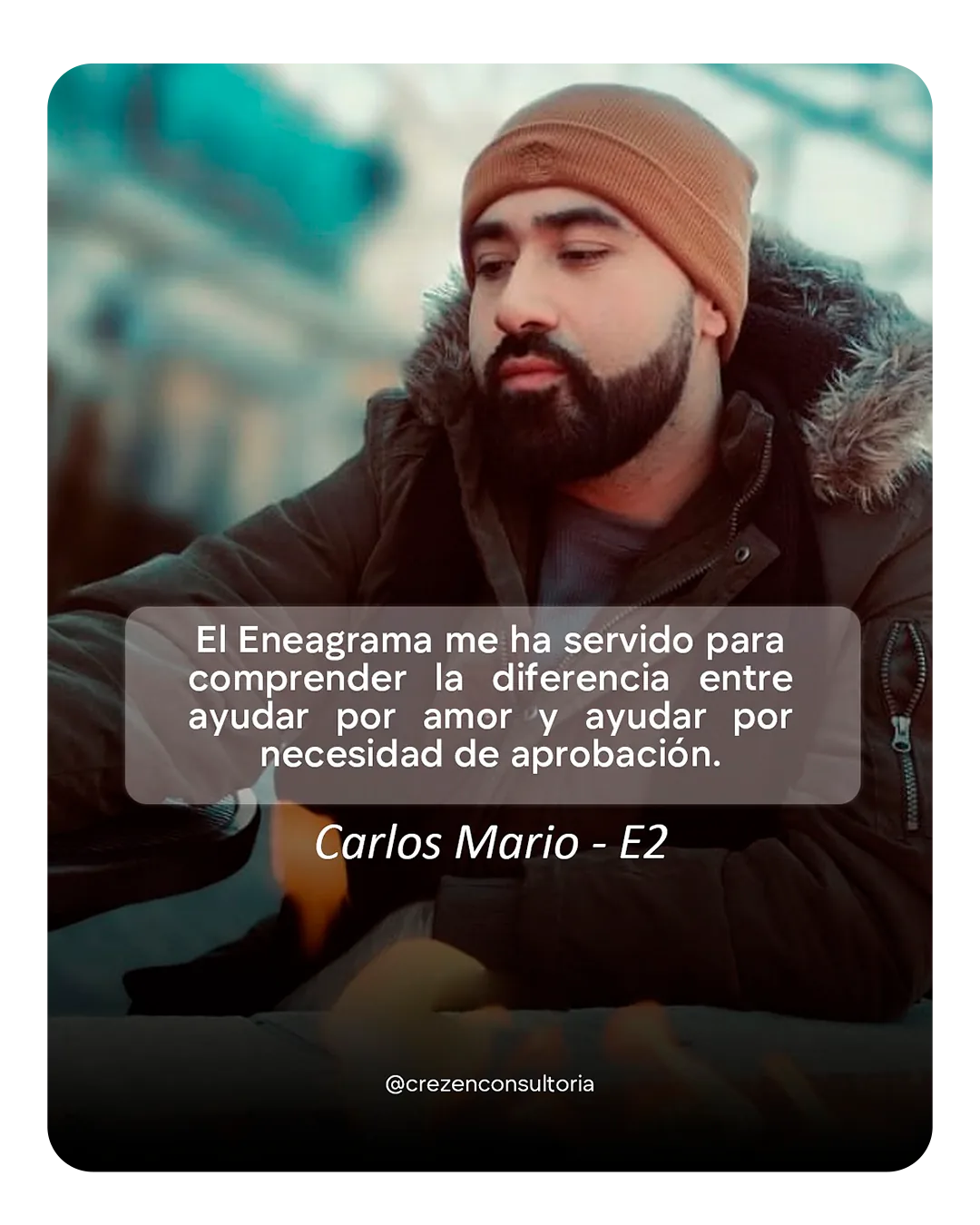 Testimonio de Carlos Mario sobre el eneagrama